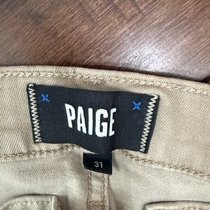 PAIGE Men's Khaki Chinos
